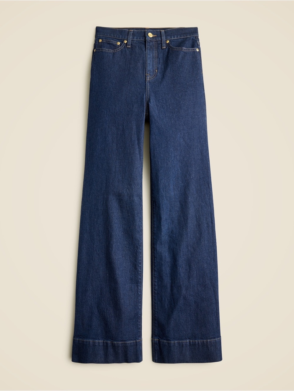 J.Crew high-rise Denim Trousers Jeans Size 28 - Dark Blue Wash
